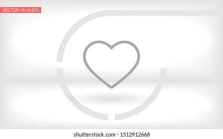 heart Vector icon . Lorem Ipsum Illustration design