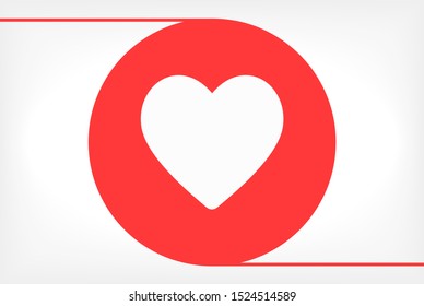 heart Vector icon . Lorem Ipsum Illustration design