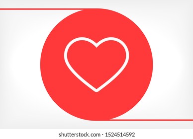 heart Vector icon . Lorem Ipsum Illustration design