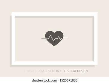 heart Vector icon . Lorem Ipsum Illustration design