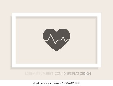 heart Vector icon . Lorem Ipsum Illustration design