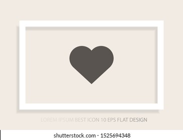 Heart Vector icon . Lorem Ipsum Illustration design