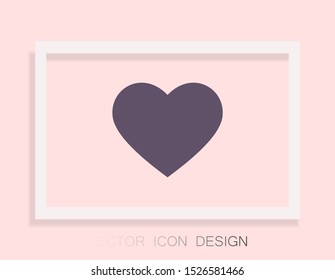 heart Vector icon . Lorem Ipsum Illustration design