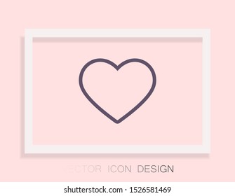 heart Vector icon . Lorem Ipsum Illustration design