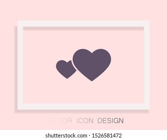heart Vector icon . Lorem Ipsum Illustration design