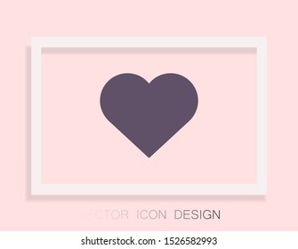 Heart Vector icon . Lorem Ipsum Illustration design