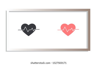 heart Vector icon . Lorem Ipsum Illustration design