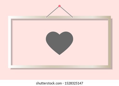 heart Vector icon . Lorem Ipsum Illustration design