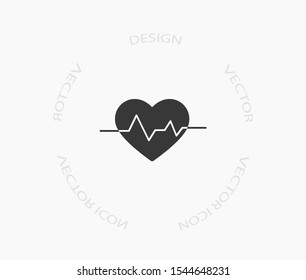 heart Vector icon . Lorem Ipsum Illustration design