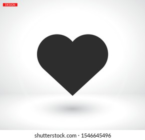 Heart Vector icon . Lorem Ipsum Illustration design