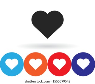 Heart Vector icon . Lorem Ipsum Illustration design