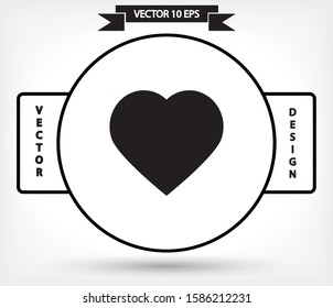 Heart Vector icon . Lorem Ipsum Illustration design