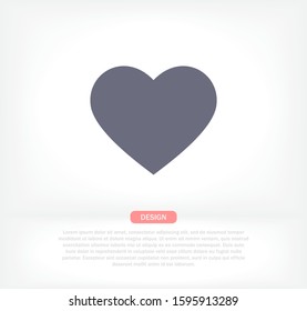 heart Vector icon . Lorem Ipsum Illustration design