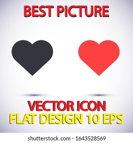 Heart Vector icon . Lorem Ipsum Illustration design