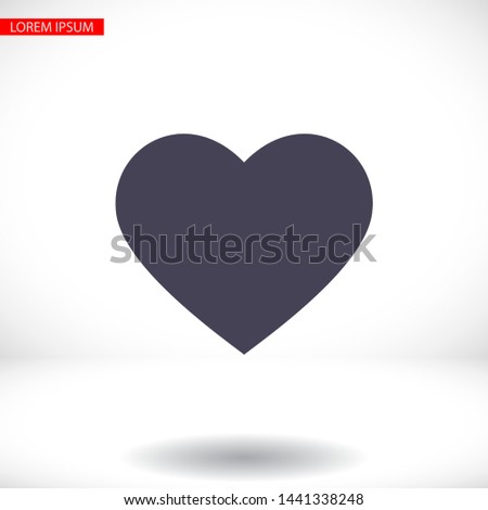 heart Vector icon . Lorem Ipsum Illustration design