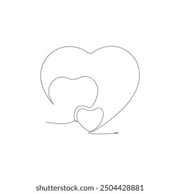 Heart: vector icon. Vector heart, love