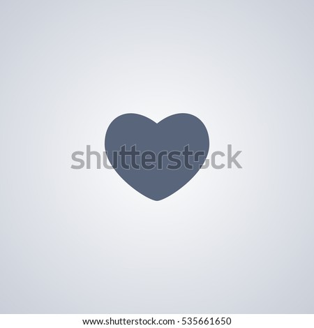 Heart vector icon, love vector icon
