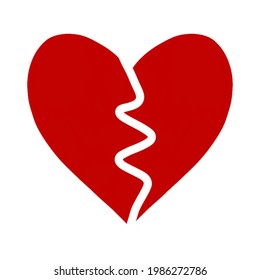 Heart vector icon. Love icon on white background. Valentine day sign