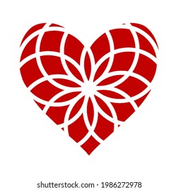 Heart vector icon. Love icon on white background. Valentine day sign