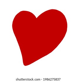 Herz-Vektorsymbol. Liebessymbol auf weißem Hintergrund. Valentinstag-Zeichen