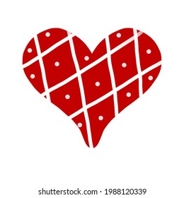 Heart vector icon. Love icon on white background. Valentine day sign