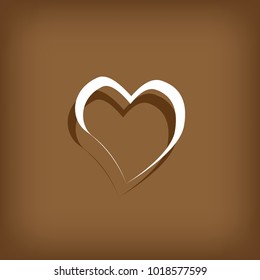 Heart vector icon, Love symbol. Valentine's Day sign, Flat style for graphic and web design, logo. EPS10