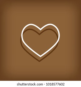 Heart vector icon, Love symbol. Valentine's Day sign, Flat style for graphic and web design, logo. EPS10