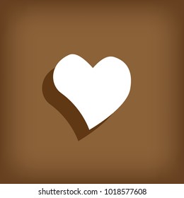 Heart vector icon, Love symbol. Valentine's Day sign, Flat style for graphic and web design, logo. EPS10