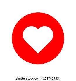 Heart vector icon, love symbol