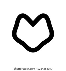 Heart vector icon, Love symbol. Valentine's Day sign