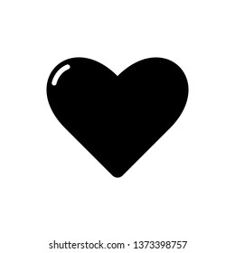Heart vector icon, Love symbol. Valentine's Day sign, emblem isolated on white background, Flat style for graphic and web design, logo. EPS10