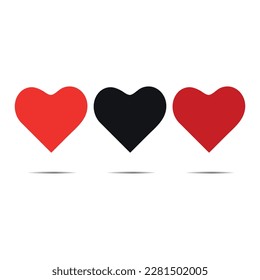 Heart vector icon, Love symbol. Valentine's Day sign
