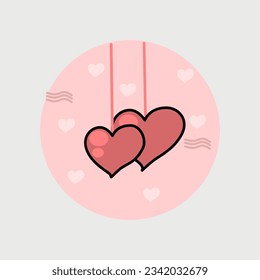 heart vector icon, love symbol. Valentine's Day sign, emblem isolated on white background, Flat style for graphic and web design, logo. vectors