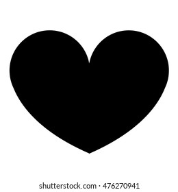 Heart vector icon, Love symbol. Valentine's Day sign, emblem isolated on white background, Flat style for graphic and web design, logo. Heart black icon. Heart black icon. Heart black icon. 