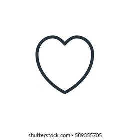 Heart vector icon, love symbol. Modern, simple flat vector illustration for web site or mobile app