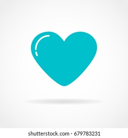 Heart vector icon, Love symbol. Valentine's Day sign, emblem isolated, Flat style for graphic and web design, logo. EPS10