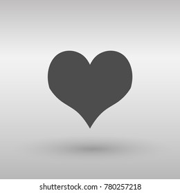 Heart vector icon, Love symbol. Valentine's Day sign. EPS10