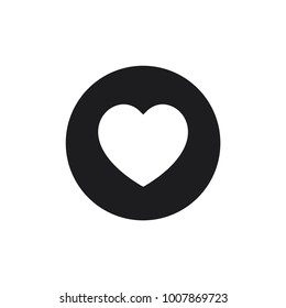 heart vector icon, love icon, heart icon in trendy flat style 