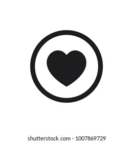 heart vector icon, love icon, heart icon in trendy flat style 