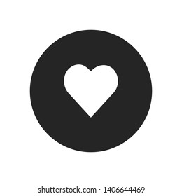 Heart vector icon in modern design style for web site and mobile app