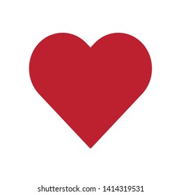 Heart vector icon in modern design style for web site and mobile app