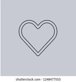 Heart vector icon. Modern, simple, isolated, flat best quality icon for web site designs or mobile apps. Vector illustration.