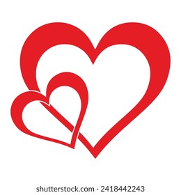 Heart vector icon. Modern symbol in trendy style for mobile app and web design.