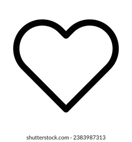 icono del vector del corazón sobre fondo blanco