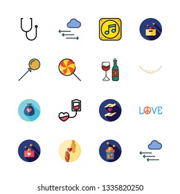 heart vector icon set