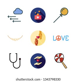 heart vector icon set