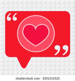 Heart vector icon sign
