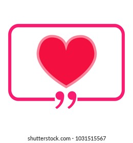 Heart vector icon sign