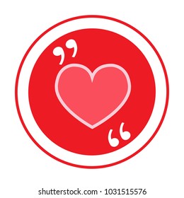 Heart vector icon sign