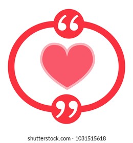 Heart vector icon sign